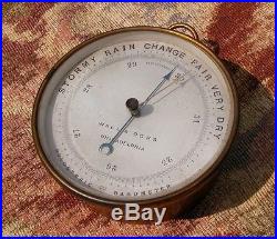 Rare 19th c. Naudet Holosteric Barometer, made in Paris for Wall & Ochs, Phila