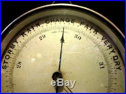 Rare Antique1800S HOLOSTERIC BAROMETER By PAUL NAUDET In FRANCE