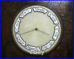 Rare Antique 1750 Huge 24 Lbs. French Boulle Wheel Banjo Barometer Museum Piece