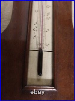 Rare Antique 19th Century French Barometer Walnut