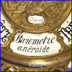Rare Antique French Aneroid Barometer, working order, ca 1860