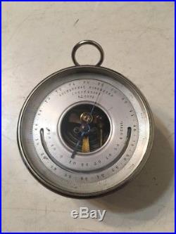Rare Antique Otto Bohne Holosteric Barometer With Leather Case & Instructions