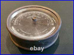 Rare Antique Paul Naudet Brass Hygrometer Fahrenheit Thermometer France HPBN