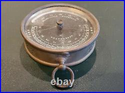 Rare Antique Paul Naudet Brass Hygrometer Fahrenheit Thermometer France HPBN