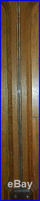 Rare Antique Watertown Thermometer Barometer Oak Brass Large NY Scientific