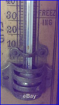 Rare Bourne, Johnson & Latimer Barometer Thermometer Antique 1890s London
