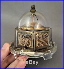 Rare Collectible Antique 1920's MOVA Products Company Glass Desktop Barometer