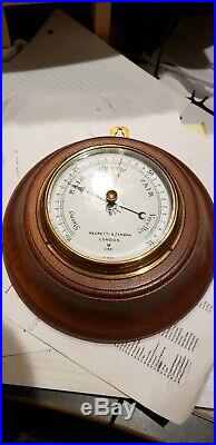 Rare Negretti & Zambra Antique London Wall Barometer Weather Forecaster
