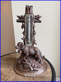 Rare Signed Antique 1870 Black Forest Carved Wood Alpine St. Bernard Bavaria Rare Signed Antique 1870 Black Forest Carved Wood Alpine St. Bernard Bavaria