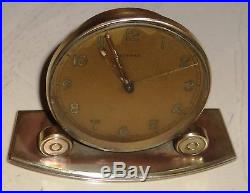 Rare Vintage 1930-1940 Original CYMA Swiss Made Brass Clock with Alarm
