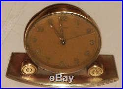 Rare Vintage 1930-1940 Original CYMA Swiss Made Brass Clock with Alarm