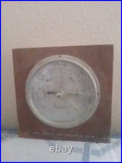 Rare Vintage/Antique ANSCO Mahogany All-Weather Barometer England