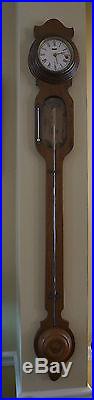 Rare Walnut Wall Timepiece/Barometer G V Mooney Barometer