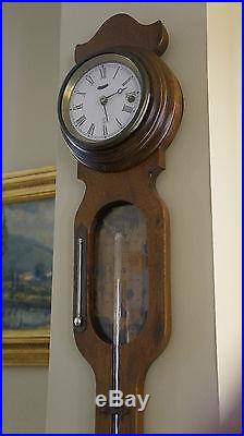 Rare Walnut Wall Timepiece/Barometer G V Mooney Barometer