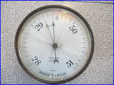 Rare antique E. W. Kittredge Optician Minneapolis Aneroid Barometer S M London