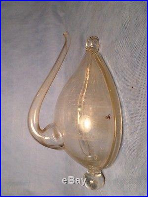 Rare antique vintage WATER BAROMETER / SA Clipper Ship Weather Glass Germany S&A