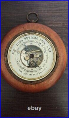 Rare vintage Leon Appel Barometer Lviv 1930s