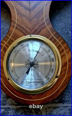 Retro large weather station, Genia, wood & brass, the 20th century W. Germany Retro large weather station, Genia, wood & brass, the 20th century W. Germany