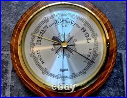 Retro large weather station, Genia, wood & brass, the 20th century W. Germany Retro large weather station, Genia, wood & brass, the 20th century W. Germany