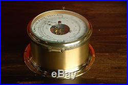 SCHATZ SHIP BAROMETER BELL CHIME THERMOMETER