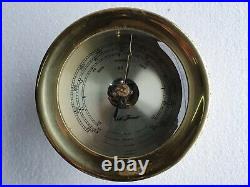 SETH THOMAS Vintage Marine Barometer, Brass Made In Germany