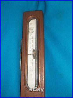 SIMMONS STICK BAROMETER ANTIQUE WEATHER SCIENCE THERMOMETER