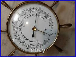 STOCKBURGER VTG Rare Barometer Millibars Brass Weather Marine Nautical Maritime