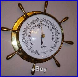STOCKBURGER Vintage Barometer millibars brass weather marine nautical maritime