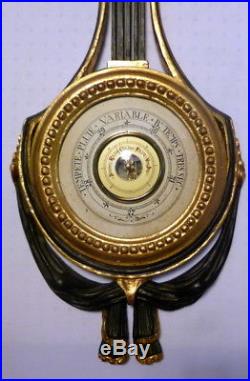 STUNNING Antique Vintage Large 3.5 Ft FRENCH BAROQUE STYLE WALL BAROMETER