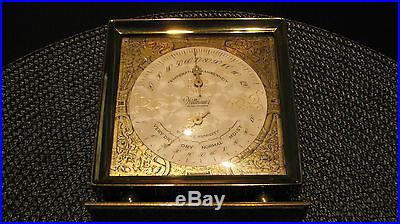 STUNNING PAIR OF WEATHER STATIONS BAROMETER-TEMP BY WITTNAURER WATCH CO. NICE