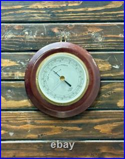 SUNDO Maritime Barometer Reclaimed Wooden Ship Weather Gauge Nautical Decor SUNDO Maritime Barometer Reclaimed Wooden Ship Weather Gauge Nautical Decor