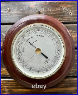 SUNDO Maritime Barometer Reclaimed Wooden Ship Weather Gauge Nautical Decor SUNDO Maritime Barometer Reclaimed Wooden Ship Weather Gauge Nautical Decor