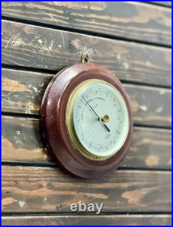 SUNDO Maritime Barometer Reclaimed Wooden Ship Weather Gauge Nautical Decor SUNDO Maritime Barometer Reclaimed Wooden Ship Weather Gauge Nautical Decor