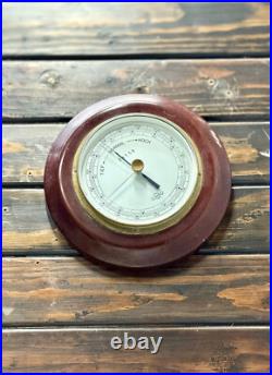 SUNDO Maritime Barometer Reclaimed Wooden Ship Weather Gauge Nautical Decor SUNDO Maritime Barometer Reclaimed Wooden Ship Weather Gauge Nautical Decor