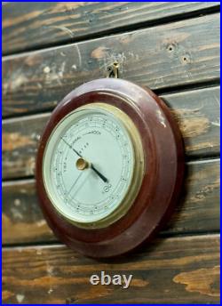 SUNDO Maritime Barometer Reclaimed Wooden Ship Weather Gauge Nautical Decor SUNDO Maritime Barometer Reclaimed Wooden Ship Weather Gauge Nautical Decor