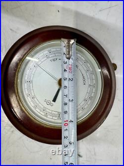 SUNDO Maritime Barometer Reclaimed Wooden Ship Weather Gauge Nautical Decor SUNDO Maritime Barometer Reclaimed Wooden Ship Weather Gauge Nautical Decor