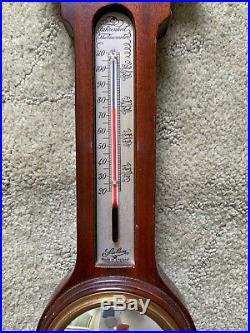 Salem-Made in England. Solid Mahogany, Barometer, Thermometer, Relative Humidity