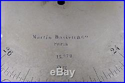 Scarce Antique Martin Baskett Company Paris Aneroid Barometer # 12273