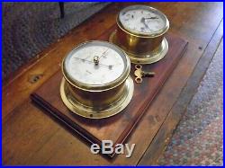 Sestrel London Navy Marine Ships Bell Wall Clock And British Barometer Urgos 4j