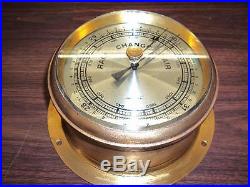 Ship Brass Barometer-Germany-Compensated, Flange Mount