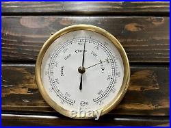 Stormy Rain Change Fair Antique Ship Barigo Aneroid Barometer Made in Germany