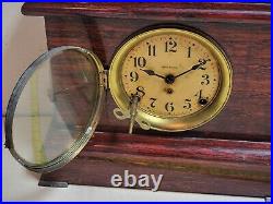 Stunning 1895 American Seth Thomas Striking Red Case Adamantine Mantle Clock Key