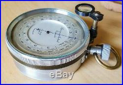 Surveying Aneroid Compensated Barometer Original Case c. 1920