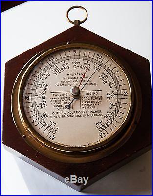 Swift and Anderson Inc. Barometer Solid Mahogany