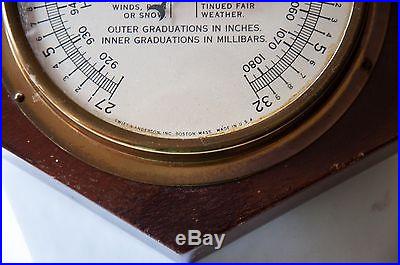 Swift and Anderson Inc. Barometer Solid Mahogany