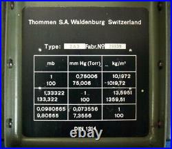 Swiss Precise Standard Barometer / #g W2d 7699