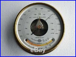 Takahashi Vintage Marine Brass Barometer / Thermometer Made In Japan #1