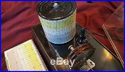 Taylor Barograph Excellent Condition Tested Clean Charts Ink Instructions