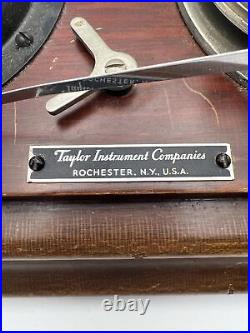 Taylor Instrument Companies Company Wood Stormograph Barometer Reader PARTS