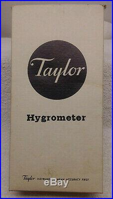 Taylor Instruments # 5522 Mason's Form Hygrometer Thermometer New Old Stock